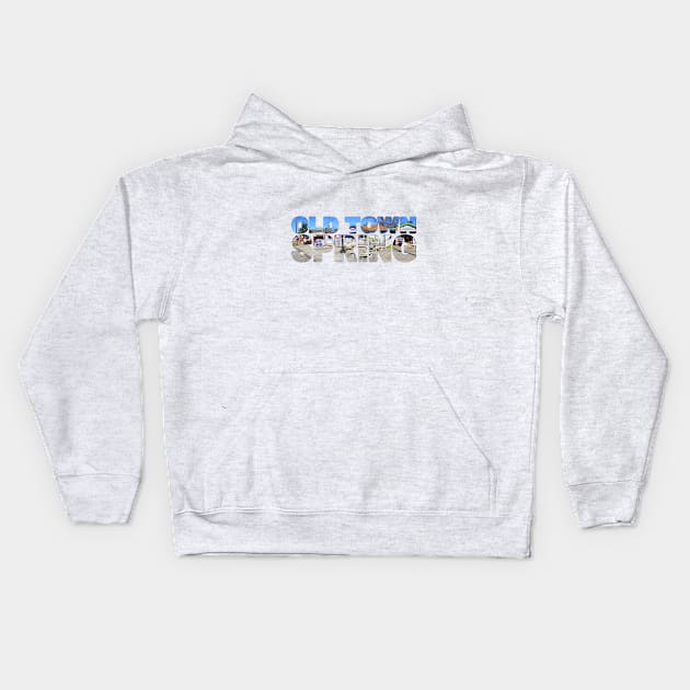 SPRING - Old Town Houston TX USA Gift Shops Kids Hoodie by TouristMerch